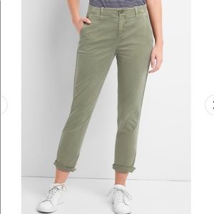 Girlfriend Twill Stripe Chinos Khakis